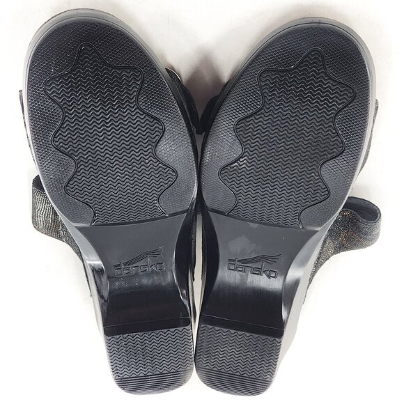 DANSKO Sophie Metallic Python 2-Strap Sandal Slide Platform - Picture 6 of 6